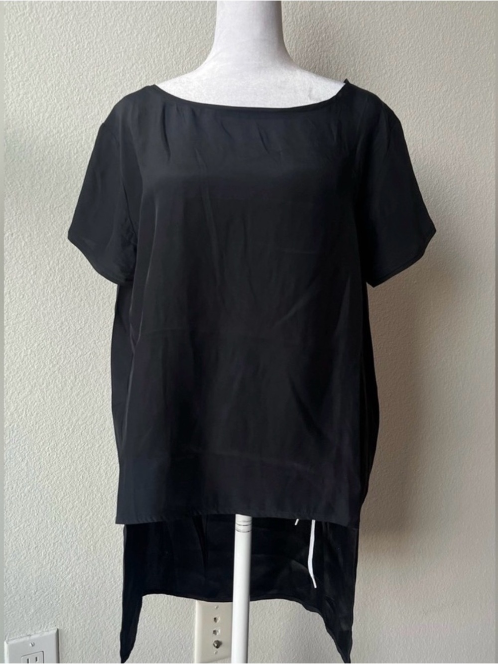 Maje 100% Silk Short Sleeve Blouse